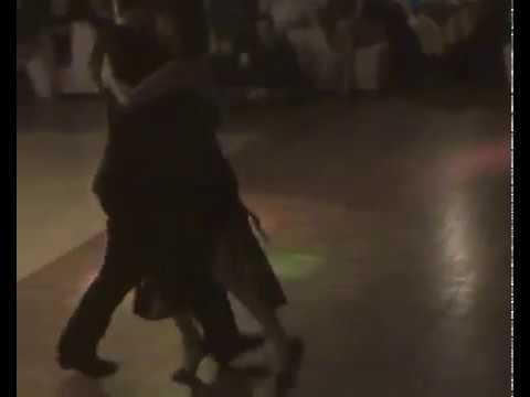  Tania Grisostomi  and  Luigi Bisello  are  dancing  to  a  milonga  at  Pasqua Tango Festival  in  2016
