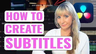 How to Create SUBTITLES in DaVinci Resolve NEW FEATURE!