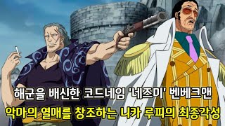 [원피스 2가지 떡밥 분석] 해군의 최대전력 코드네임 네즈미 배신자 벤베크맨 그리고 악마의 열매를 창조하는 니카 루피의 최종각성