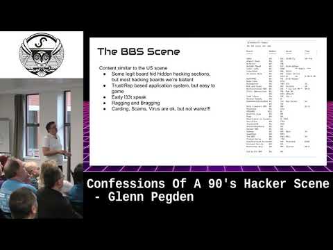 Confessions Of A 90's Hacker Scene - Glenn Pegden