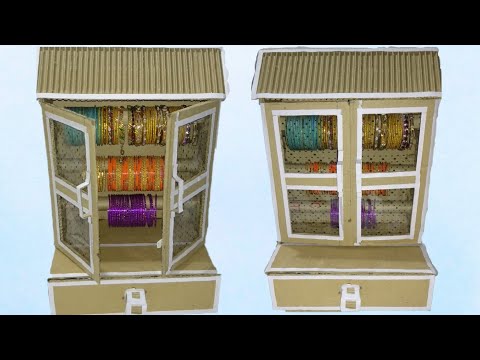 How to make bangle stand box from cardboard