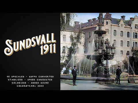 Sundsvall 1911 - Remastered 4K 60fps