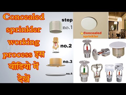 Types of Fire Sprinklers | Concealed Sprinkler Parts Explained