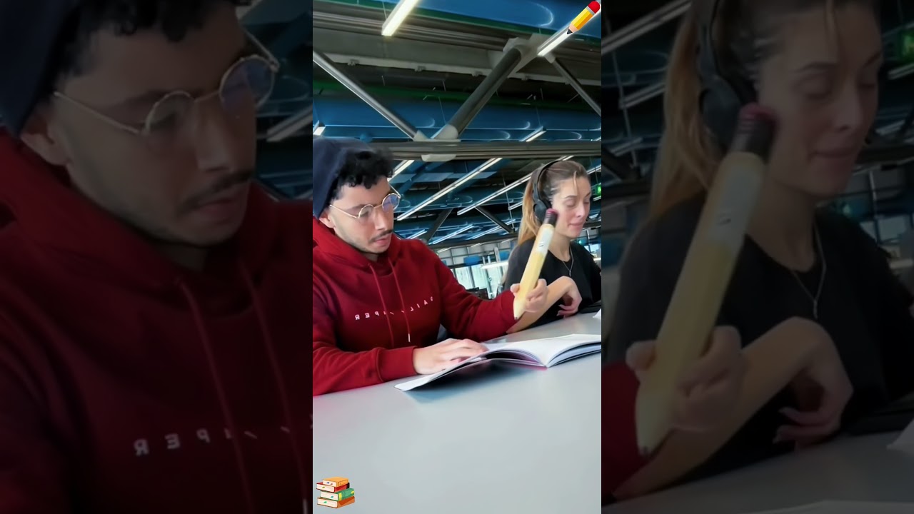 Library prank 🤣🤣 #funny #prank #library #fyp
