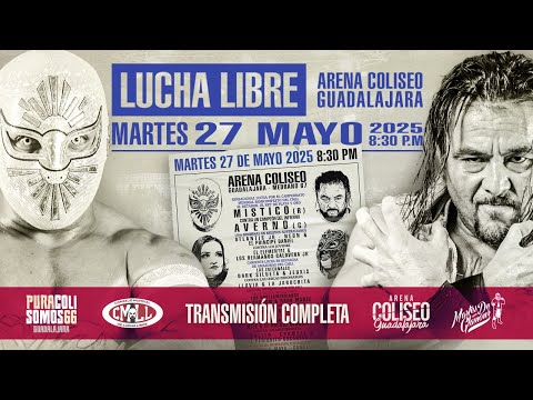 CMLL Martes de Glamour (5/27/2025) Stream & Results: Místico vs. Averno Headlines, More Set