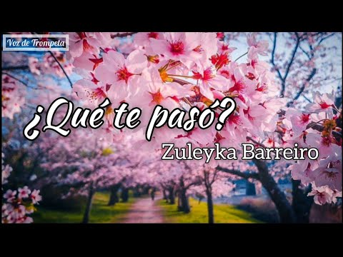 ¿Qué te pasó?–Zuleyka Barreiro (Letra)