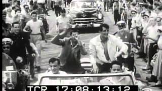 Dean Martin Jerry Lewis Janet Leigh "Living it Up" Atlantic City 1954 newsreel