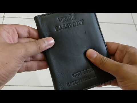 Indian passport leather cover