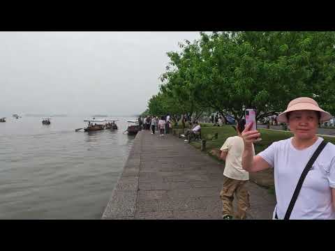 [4K WALK] May West Lake Estou no Lago Hangzhou Yuxi (4)