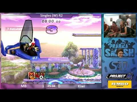 PS34 - Mickey Blue (Captain Falcon) vs Kiwi (Zero Suit Samus) | Singles (W) R2