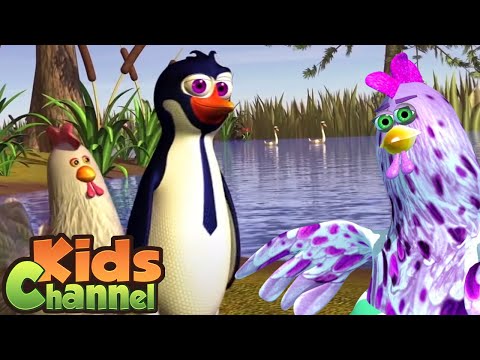 O Pinguino e a Gallina | El Reino | Musica infantil portuguesa | Desenhos animado