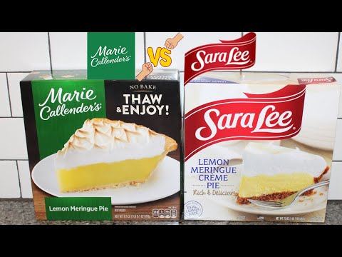 Which Lemon Meringue Pie Tastes The BEST? Marie Callender’s or Sara Lee – Comparison & Review