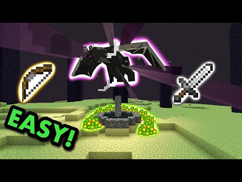 EASIEST WAY TO KILL THE ENDER DRAGON TUTORIAL in Minecraft Bedrock (MCPE/Xbox/PS4/Switch/Windows10)