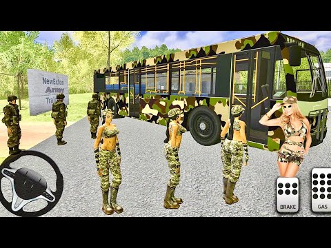 US Army Soldier Transport Duty 2019 - Offroad Bus Driving - Android Gameplay FHD