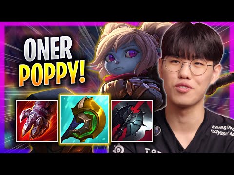 ONER CRAZY GAME WITH POPPY! - T1 Oner Plays Poppy JUNGLE vs Nocturne! | Season 2023