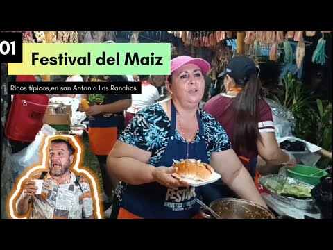 🌽FESTIVAL DEL MAIZ🌽,San Antonio Los Ranchos, probamos los panes con pollo con @elpiratadechalate