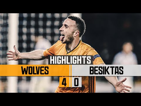 JOTA'S 11-MINUTE HAT-TRICK! Wolves 4-0 Besiktas | Highlights