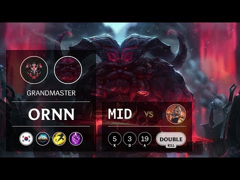 Ornn Mid vs Qiyana - KR Grandmaster Patch 10.2