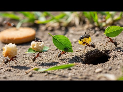 WORLD OF ANTS: Inside the Food Storage | The Ant's Secret Granary Revealed!