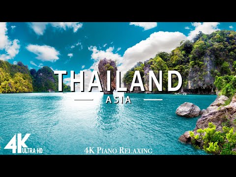 FLYING OVER THAILAND (4K UHD) - Relaxing Music Along With Beautiful Nature Videos - 4K Video HD