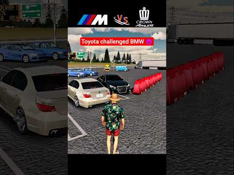 Toyota said: let’s test BMW 😏 #carparkingmultiplayer #shorts