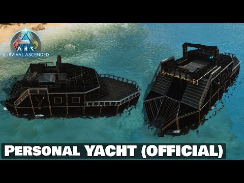 Ark Survival Ascended Boat Build - OFFICIAL SERVER - Personal Yacht Motorboat | ASA