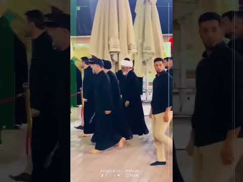 شاهد بالفيديو.. بذكرى ميلاده الـ 50.. السيد مقتدى الصدر يزور مرقد والده