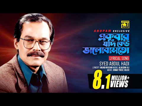 Ekbar Jodi Keu | একবার যদি কেউ ভালোবাসতো | Syed Abdul Hadi | Jonmo Theke Jolchi | Lyrical Song