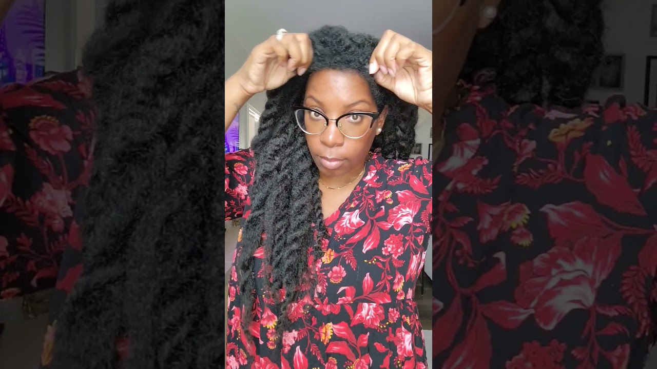 My Crochet Wig has EDGES! Full Crochet Wig NO LEAVE OUT Thin Hair Hack