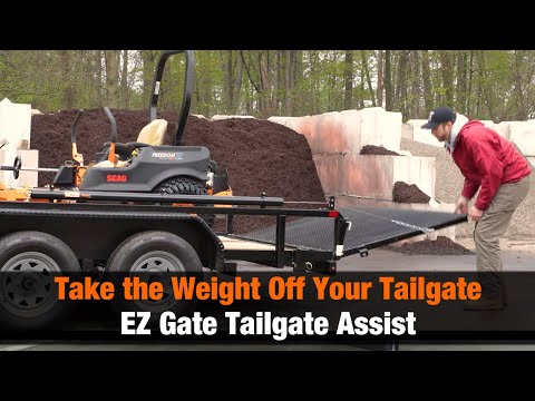 Take 90% of the Weight Off Your Trailer Tailgate with EZ Gate™ Tailgate Assist for Open Trailers