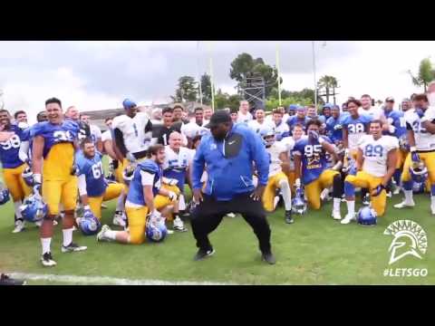 San Jose State coach dances to "U Can't Touch This"