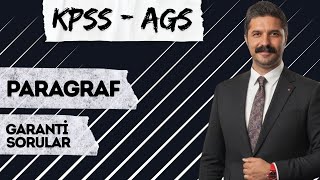 KPSS - AGS | Paragraf | Garanti Sorular | RÜŞTÜ HOCA