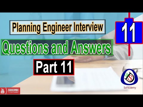 Planning Engineer Interview Questions and Answers Part 01 Interview tips Guidelines planners