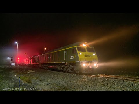 1KV2 SSR Grain Arrives At Gheringhap In Fog - PoathTV Australian Trains & Railways