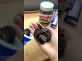 OREO ASMR NUTELLA FOOD HACK Chocolate Ice Cream Foodtaleswitha Shorts Foodshorts Asmr