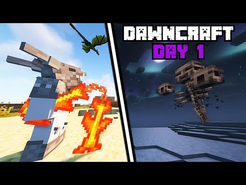 RLCraft Player tries Dawncraft for the First Time