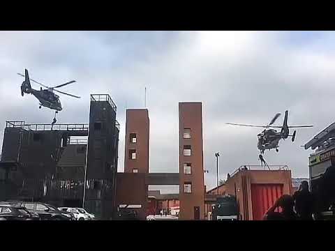 British SAS CT Troopers fast roping in Manchester