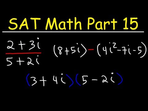 Simplifying Complex Imaginary Numbers - SAT Math Part 15