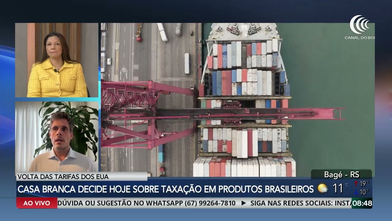 Estados Unidos decide hoje sobre taxação em produtos brasileiros