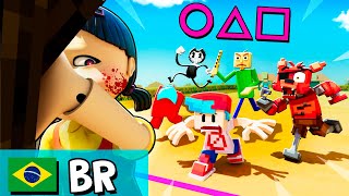 SQUID GAME vs. Friday Night Funkin', Among Us, FNAF, Baldi, and Bendy! - em Portugues
