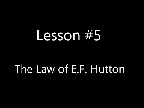 IHN Bible - #4 Law of E.F. Hutton