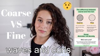 Fine vs Coarse wavy/curly hair | stylers & management techniques
