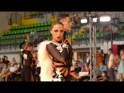 Nikolay Levchenkov - Marie Denigot-Levchenkova, RUS - WDSF Adult Latin DSC Vienne 2021 | Rumba