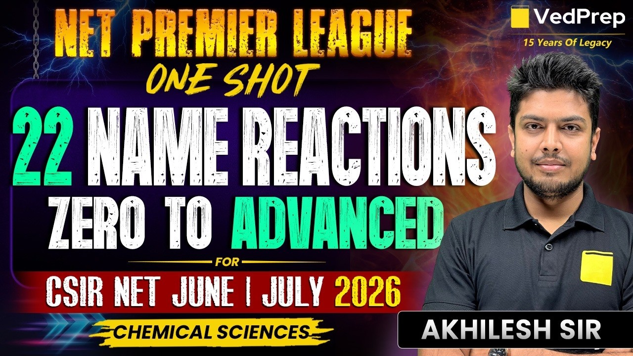 22 Name Reactions in One Shot | Zero to Advanced | NET Chemical Sciences June/July 2026 | NPL 2026