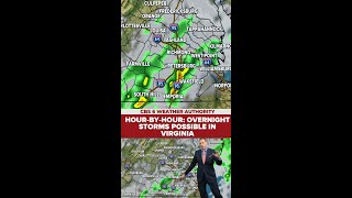 Tracking potential for overnight storms in Virginia