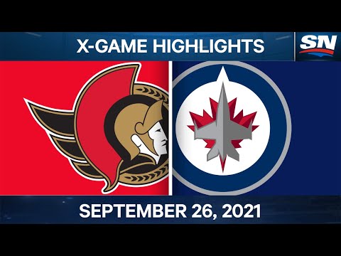 NHL Pre-Season Highlights | Ottawa Senators vs Winnipeg Jets – September 26th, 2021