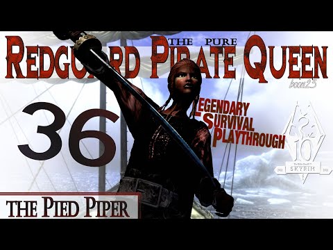 Pure Redguard Pirate Queen Build (36) - THE PIED PIPER - Skyrim AE Legendary Survival