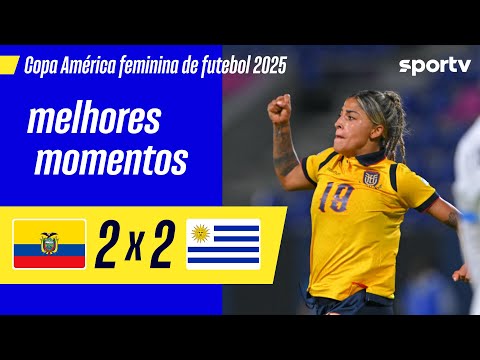 Gols e lances de Equador x Uruguai