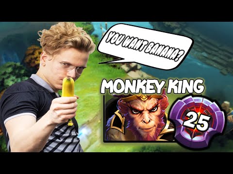 Topson spamming his All time Favorite Hero MONKEY KING with Master Tier Badge - GODSON! DOTA 2