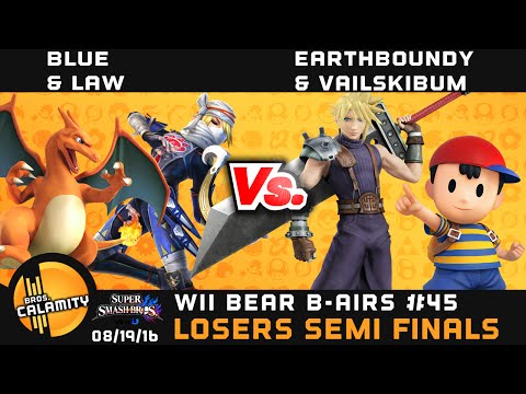 WBB #45 | Blue & Law vs Earthboundy & Vailskibum - Losers Semi Finals - Smash Wii U - Doubles
